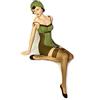 Moritz Statuetta Decorativa Pin-up Girl Lady 50/Anni 'Stile retrò Vintage Altezza 28 cm