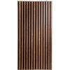 ATMOSPHERA CREATEUR D'INTERIEUR Atmosphera Interior Designer - Pannello Decorativo a doghe di Legno - 120x60 cm - Effetto Noce su Sfondo Nero - Riduzione del Rumore - Ingresso, Camera da Letto, Soggiorno