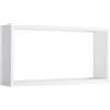 MODULARREDO | ARTU Mensola da Muro, Pensile Bagno, Mensola da Parete, Scaffale da Parete, 70x35 p15.5 cm, Bianco, Kit Tasselli Incluso - Made in Italy