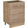 Vicco Mobiletto base cucina R-Line, Sonoma, 60 cm