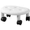 Cipliko Sgabello basso per pedicure, comodo, portatile, con comodo tappetino in schiuma e ruote girevoli 360° , per salone di bellezza, spa, casa