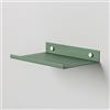 Steelnovo | Ortis, Mensola da Bagno in Metallo Verniciato, Mensola da Parete Portaoggetti, 20x3x14 cm, Colore Verde, Design Moderno e Minimal, Scaffale da Muro, Porta Accessori, Made in Italy