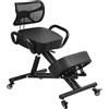 Generisch Sedia Al Ginocchio, Sedia Ergonomica Inginocchiata Con Supporto Per Ginocchia E Schiena, Sedias Da Ufficio Ergonomica, Sedias Al Ginocchios Con Ruote, Inclinazione Regolabile Tra Seduta E Ginocchias
