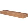 levandeo Mensola da parete in legno massiccio, 80 x 20 cm, colore rovere colorato, vintage, design rustico
