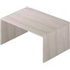 Sarmog Scrivania da 120 cm di larghezza con struttura e finiture in olmo chiaro
