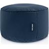 Green Bean© Sgabello a sacco 25x45cm con imbottitura in perle EPS Pouf Cuscino Poggiapiedi per poltrona a sacco Cuscino per pavimento bambini e adulti solleva le gambe siediti Blu scuro