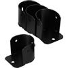 HYTROVE Supporti per Asta per Tende da Doccia in Acciaio Inox 4 Pezzi, Staffe per Bastoni Tende Armadio 3 Cm, Supporto Flangia Resistente per Bagno e Guardaroba