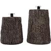 XONE Base Tronco per Albero di Natale | Supporto Albero di Natale Effetto Legno, Dimensioni Ø35xH45cm