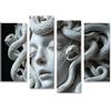 islandburner Prime Quadro su tela, busto in marmo con capelli di serpente ispirato alla mitologia Medusa Immagini Murale Poster