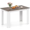 COSTWAY Tavolo da Pranzo 120 cm per 4-6 Persone, Tavolo Rettangolare in Legno in Stile Rustico, Tavolino Elegante per Cucina, Soggiorno e Sala da Pranzo, 120 x 70 x 75 cm