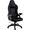 KRAKEN CHAIRS Sedia Gaming Tessuto Velluto - Nera Poltrona Gaming Ergonomica Con Cuscino Lombare, Poggiatesta, Braccioli 2D E Dondolo, Sedia Ufficio Con Schienale 120°, Portata 130 kg