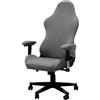 Lukery Coprisedie Elasticizzata per Sedia Gaming, da ufficio con Braccioli Schienale Copri per Sedia da Gioco, Playseat, Sedia da Ufficio (Grigio)