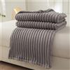 DOTBUY-SHOP Coperta Pile, Velluto di Latte Flanella Singolo/Matrimoniale Coperta, Fluffy Morbida e Calda Coperta, Lavabile Durevole Coperta Pile, Inverno Coperta Divano (120x200cm,Grigio)