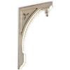 Loberon Bizue Coppia di Ornamenti da Parete - in poliresina - Affascinante Stile Shabby Chic, Bianco Antico
