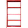 Bonussi Scaffale in Metallo 5 Ripiani 100x40x187 cm Ettore Rosso