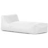 Avalon - Pouf Chaise Longue da Esterno Gaia L Samba Sfoderabile, Pouf Letto Comodo e Impermeabile, Grande e Perfetto da Giardino, Arredo Piscina, Design Moderno, Made in Italy(80x190cm-Bianco)