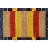 WAWA TEPPICH Tappeto 100% lana 200 x 300 cm rosso oro terracotta tessuto a mano Gabbeh BR11