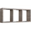 MODULARREDO | TRISTANO Mensola da Muro, Libreria Sospesa, Libreria da Parete, Scaffale da Parete, Rovere Moka, 70x30 p15.5 cm - Made in Italy