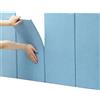 Koncey 5PCS Pannelli Imbottiti per Pareti Bambini, Pannello Imbottito, Testiera Cuscino da Parete Testiera Letto Imbottita, Anti Collisione - Isolamento, Adesivi, 30x60cm, Facile da Installare ( Colore : Blu
