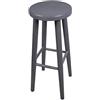 Magnetic Mobel Sgabello in Legno seggiola da Bar H60 cm (Grigio)