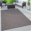 Paco Home Tappeto Cucina Da Esterno Salotto Moderno Balcone Terrazo Motivo Boho Monocolore Screziato, Dimensione:60x100 cm, Colore:Antracite