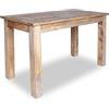 vidaXL Tavolo da pranzo in legno massello 119,9 cm, mobili rustici recuperati per sala da pranzo