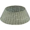 Stilè Copri Base per Albero di Natale in Vimini D.49/69xH.26 cm. (Light Grey)