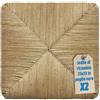 EGC Ricambio Seduta in Paglia per Sedie Cucina e Sala da Pranzo in Legno 37x37 cm per Rinnovare Sedute Vecchie e Usurate - Facile da Montare, Resistente e Durevole - Modello Pisa (2 Unità)