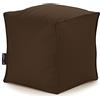 CAB Pouf modello Bonao, realizzato in morbida in similpelle, riempito con palline di polistirolo, dimensioni di 40 x 40 x 40 cm, 8 colori disponibili, articolo sfoderabile e lavabile marrone
