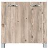 MABEL Mobile Cucina Node 2 Ante 1 Ripiano Mobiletto Bagno Salvaspazio in Legno Nobilitato Mobile Soggiorno Moderno Finitura Legno Facile da Montare - Mobile Ufficio L 80cm x P 50cm x H 83,5cm