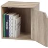 Generic Librerie Modulari CubiStack: Cubi Componibili con e senza Sportello (Stile Chiuso Rovere)
