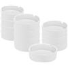 Generic 12x Posacenere in plastica Bianca dal Design Semplice,portacenere Portatile, posacenere per privati e Gastronomia, Bar Pub,Ristorante, (12 Pezzi)