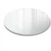 Wallfluent Vetro Temperato per Tavolo 80 cm | Fai da Te (DIY) | Vetro Temperato | per Soggiorno, Sala da Pranzo, Ufficio | Bordo Filolucido | Facili da Pulire | Antigraffio | Effetto Opaco