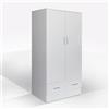 Bissolo Casa ARMADIO MULTIUSO 80X50 H. 170 BIANCO OPACO
