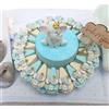 Viale Magico Elefantino Bimbo Magnete con Corona Torta Bomboniere Nascita Pensierini Primo Compleanno Originali Bimbo (Torta da 35 Pezzi)