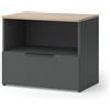 Vicco Credenza Wido, Antracite/Sonoma, 60 x 50 cm | con patta, adatto per riporre le scarpe nell'ingresso