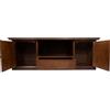 milani home - Mobile Tv Porta Tv Tinta Noce 45x160x56 Per Interno Sala Da Pranzo Salotto Cucina Ufficio Massello Arte Povera