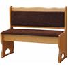 k koma Alder - Panca in legno con rivestimento in legno massiccio, colore: Marrone (95)