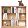 RUETERY Libreria a 9 scomparti, in diverse misure, stile moderno, versatilità, per ufficio, ufficio, studio, soggiorno, corridoio, 120 x 23 x 100 cm, bianco caldo