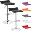 Beltom® 2 SGABELLI da Bar E Cucina con PENISOLA Regolabili in Altezza Sedia Girevole per PIZZERIE Pub RISTORANTI Hotel Soggiorno Ufficio - Modello Wave - X2-Nero