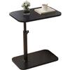 Generico Side Table, End Table, Bedside Snack Time Tray, C Shaped 360 Degree Rotating Small Spaces Couch Use Space Saver Living Room Use Sturdy Material Convenience, 15.75x11.81 Inches