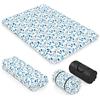 GIANTEX Materasso da pavimento 140 x 200 cm - Futon giapponese - Tappeto tatami pieghevole e portatile - Con borsa da trasporto e fodera rimovibile