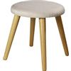 ECHTWERK Skandi Sgabello Imbottito - Design Elegante, Seduta Confortevole, Robusto e Leggero, Colore Crema, 40 x 40 x 42 cm, Portata Fino a 200 kg