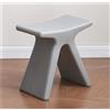 JingNian Sgabello Basso in Plastica, Sedile Antiscivolo e Impermeabile, Comodo Sgabello per Doccia, Scarpe e Cambio, Ideale per Soggiorno, Cucina, Camera da Letto(Gray)