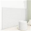 SkyFace 3D Autoadesivo Pannelli Imbottiti per Pareti Bambini DIY Tagliabile Pannello Imbottito, Testiera Cuscino da Parete Letto Spugna Sddensata Parete Letto Decorativi (bianco, 20 x 200 cm)