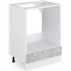 Vicco Mobile per forno da incasso R-Line, Calcestruzzo, 60 cm senza piano di lavoro, per la libera combinazione all'interno di sistemi cucina modulari