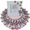 Generico Torta bomboniere Battesimo Comunione Bimba Portachiavi topolina + portafoto Ballerina Confetti Inclusi (20 fette)