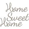 Declea Decorazione Murale in Legno da Appendere Frase Home Sweet Home, Scritta Decorativa per la Cucina Arredo Decorazione Fatta a Mano