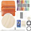 Hemousy Speedweve Style Darning Loom Kit, Knit Patch Loom Kit with 14 Hooks - Mini Patch Maker Loom2026 Darning Tool for Handcraft DIY Weaving Repair