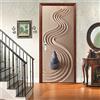 XWYDCF 3D Porta Murale 77 * 200Cm Ciottoli di Sabbia Creativi Autoadesiva Porta Mural Poster Adesivi per Porte 3D in PVC Adesivo per Porta,Parati Adesivo Pellicola Carta Decorazione